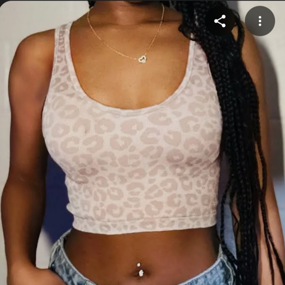 No Boundaries Pink Leopard Tank Top